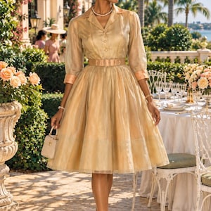 formal shirtwaist dress Chiffon wedding wear26