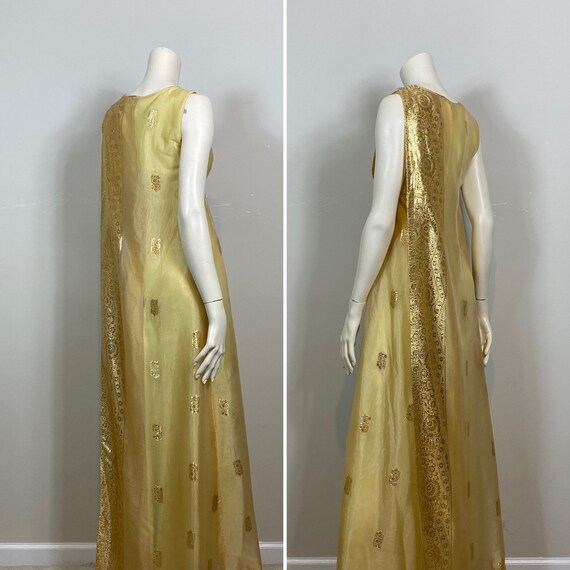 50s 60s Watteau Shoulder Dress | 50s 60s Asian In… - image 6