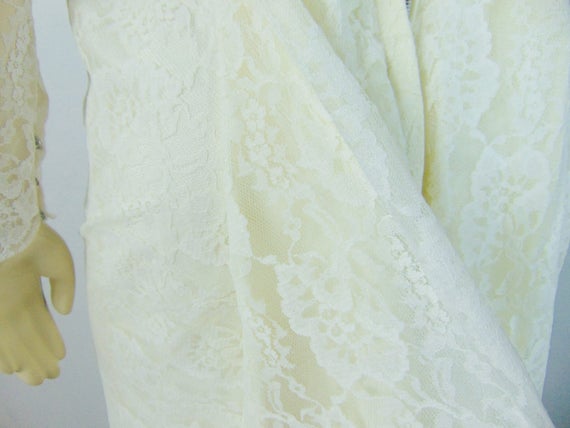 Sophisticated 50s 60s Ivory Off White Lace Weddin… - image 7