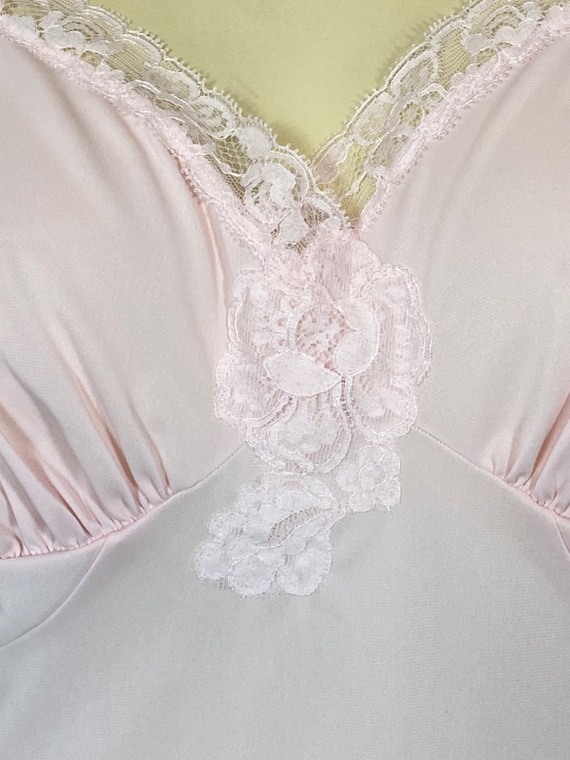 50s 60s Baby Pink Slip| 50s 60s Shadowline Pink F… - image 6