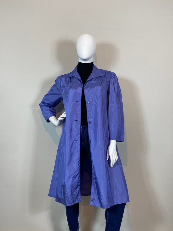 70s 80s The Totes Coat Jacket| 80s Periwinkle Spr… - image 6