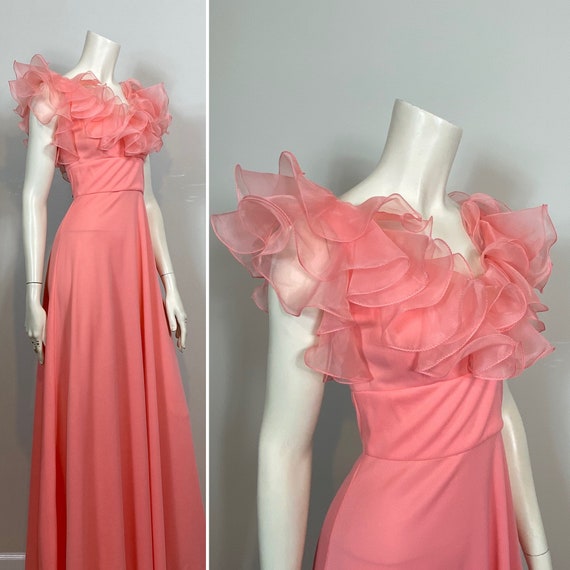 70s Formal Gown| Vintage 70s Red Carpet Look| 70s… - image 1