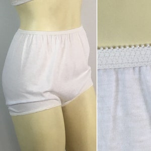 60s 70s Eiderlon Panties| 60s 70s Vintage Panties| Vintage Eiderlon Cotton Briefs| Size 6 Modern Medium