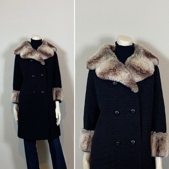 50s 60s Lasalle Original Italian Woven Fur Trimmed Coat - Etsy Canada