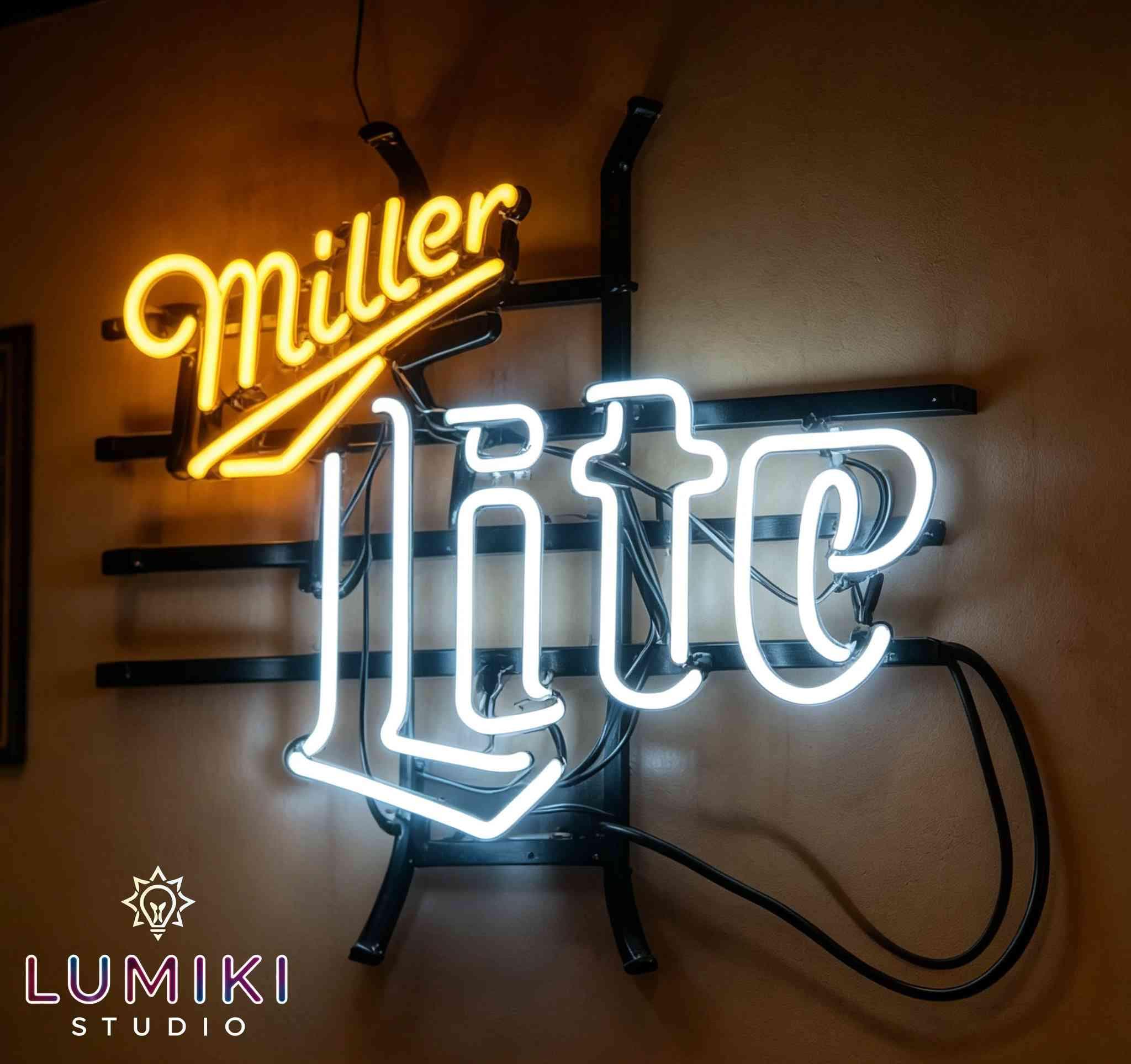 Vintage Miller Light Sign - Etsy Canada
