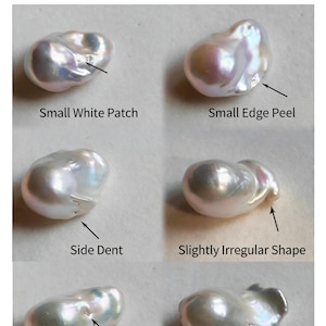 Handmade Baroque Pearl Earrings, 18K Gold Plated Posts/ Clip On Minimalist Jewelry image 13