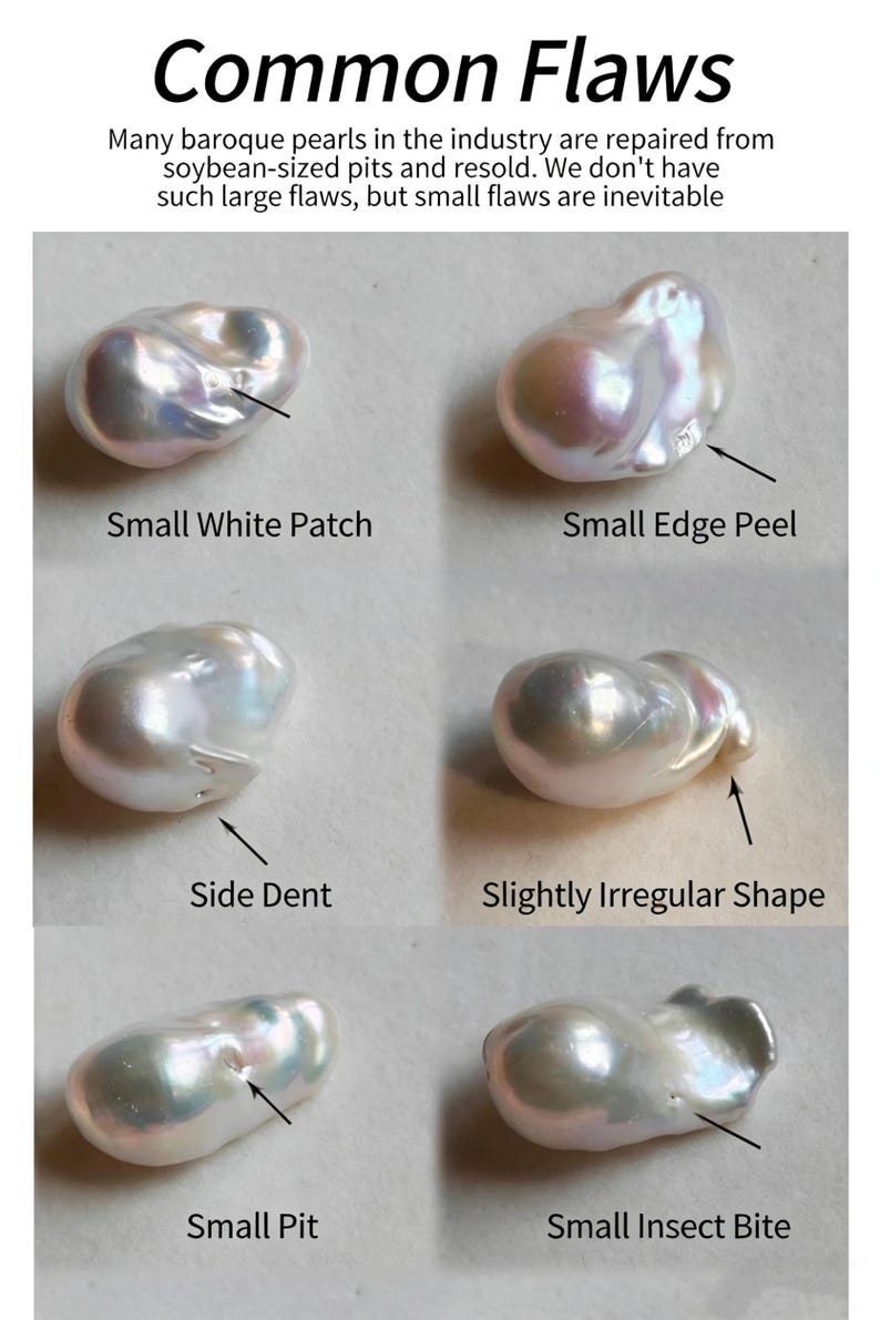 Handmade Baroque Pearl Earrings, 18K Gold Plated Posts/ Clip On Minimalist Jewelry image 13
