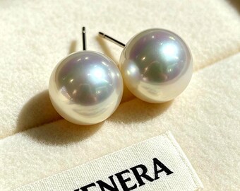 12–13mm Australian South Sea Pearl Earrings | Exceptional Luster & Baby Skin Surface | Genuine South Sea Pearls | PSL Certified