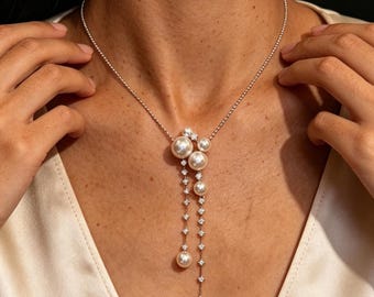 Japanese Akoya Pearl Necklace, AAA Top Grade Akoya Pearl Choker, Dainty “Baby’s Breath” Pearl Strand, Minimalist Luxury Ocean Jewelry Gift