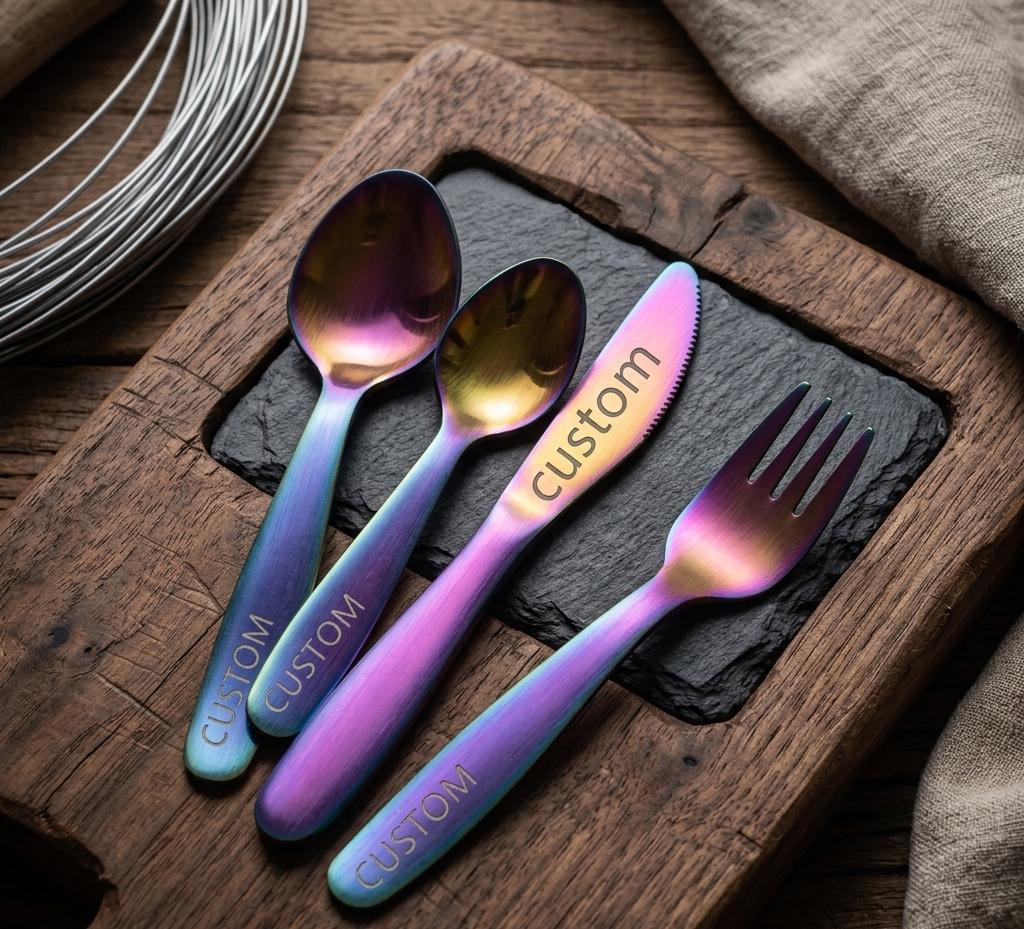 Regenbogen besteck set