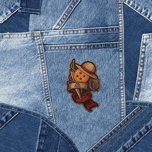 Anime Manga Embroidered Patch: Straw Hat, Fantasy Dragon Head, Pokemon Eevee