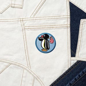Urbanski Penguin Noot Noot Embroidered Patch – Iron-On Applique