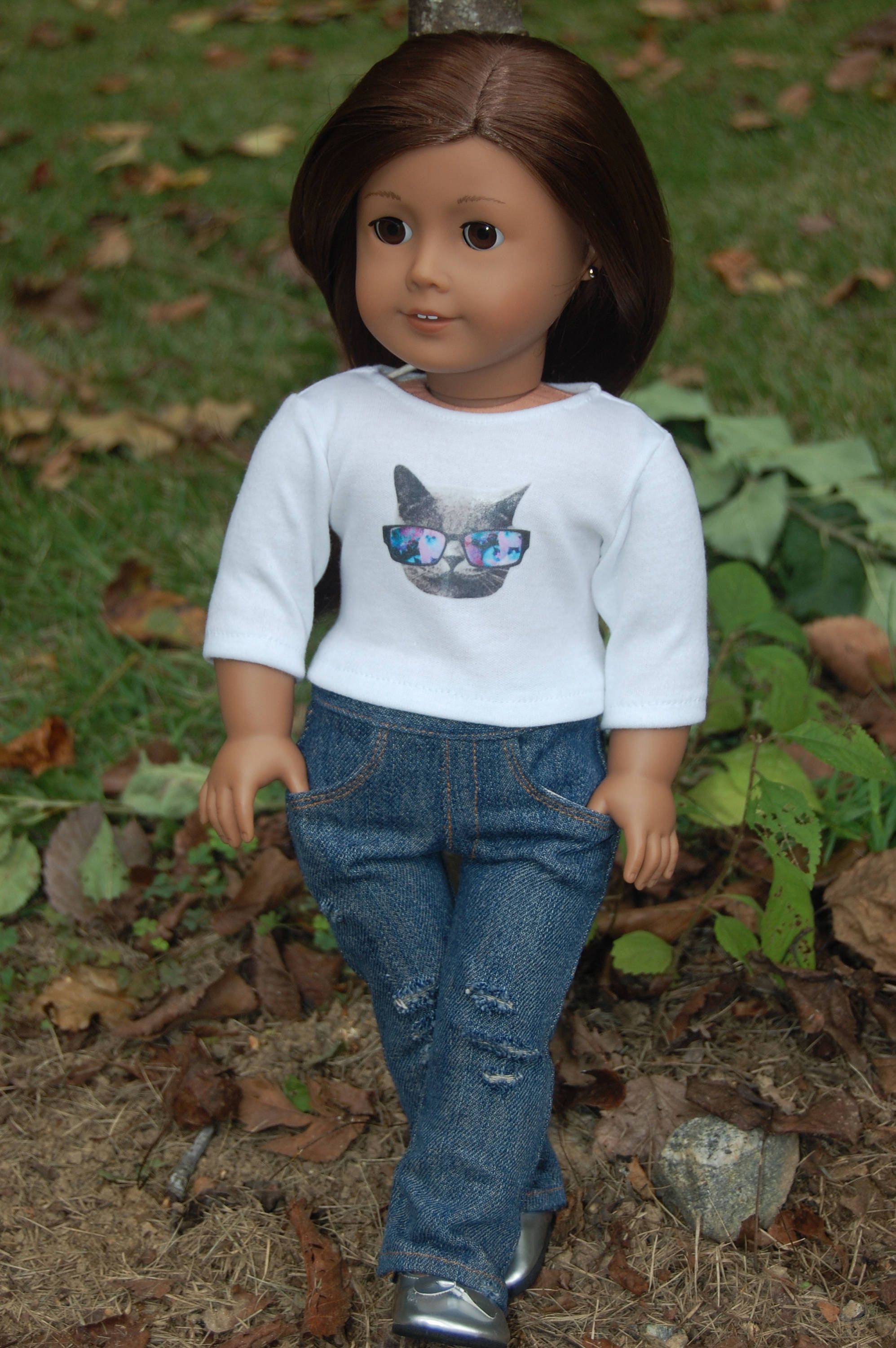 Sale Doll Tee Fits American Girl Doll Clothes 18 Inch Doll Etsy