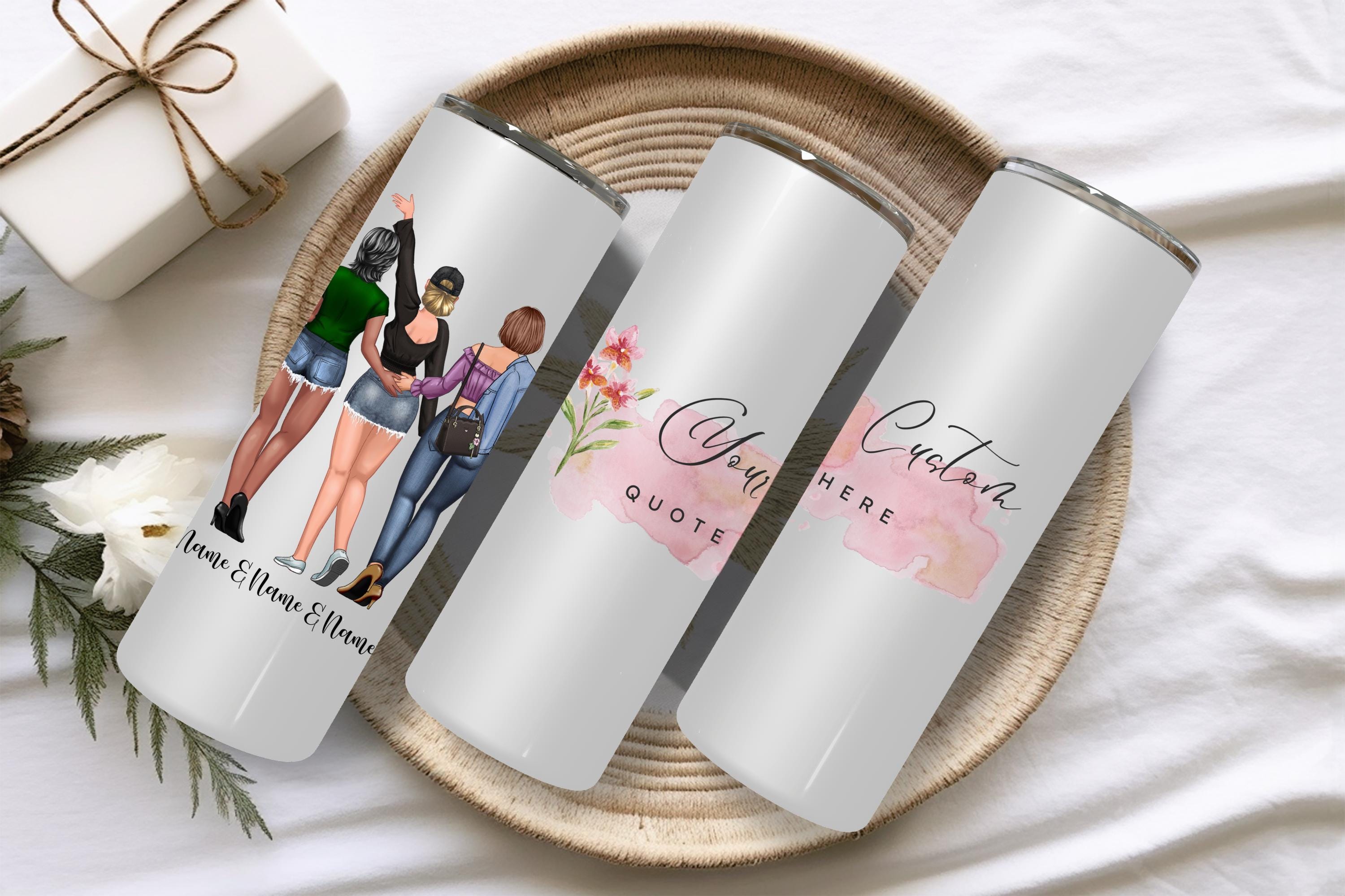 3 Best Friend Wine Tumbler - Etsy