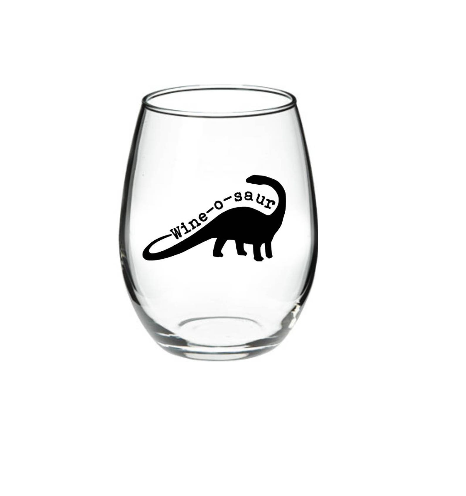 Dinosaur Dinosaur Wine Glass Wine-o-saur Dinosaur Lover | Etsy
