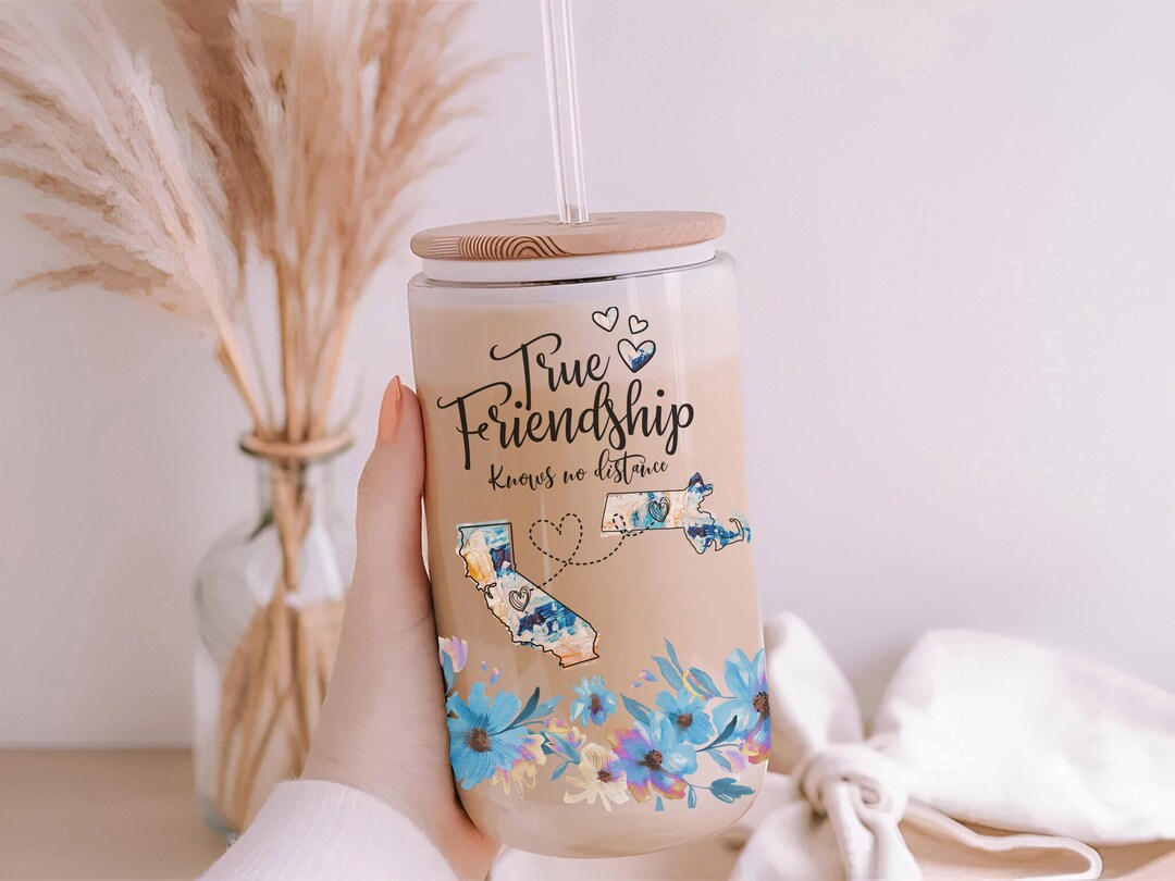 Joma Jewellery Bracciale Amicizia 'A Little Friendship Knows No Distance' – Placcato Argento Con Cuore E Dettagli Luccicanti, Taglia Unica Elastica - 4