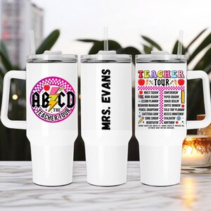 Teacher Appreciation Gift Bulk, Personalized Teacher 40oz Tumbler, Teacher Gift, Teacher Week, Back to School Gift, Thank You Gift Teacher