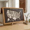 USA Travel Map Tracker \u2013 Retirement Gift for Travelers \u2013 50 States Map Bucket List - Wooden Puzzle Map \u2013 Travel Tracker \u2013 RV Adventures product logo