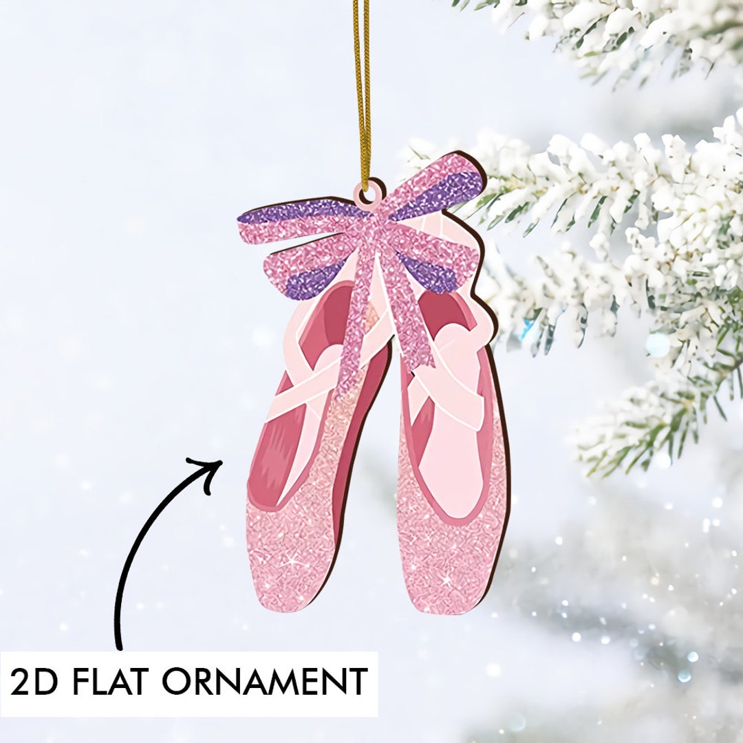 Ballet Shoes Christmas Ornament Ballerina Ornament Ballet - Etsy