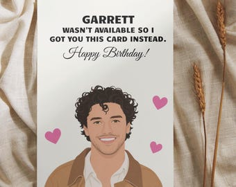 Garrett Off Campus Birthday Card | Series Inspired Gift | Illustrated Digital File