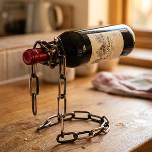 Floating Wine Bottle Holder Magnetic Wall Mount for Any Bottle