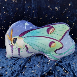 Goodnight Luna Moth Pillow Plush