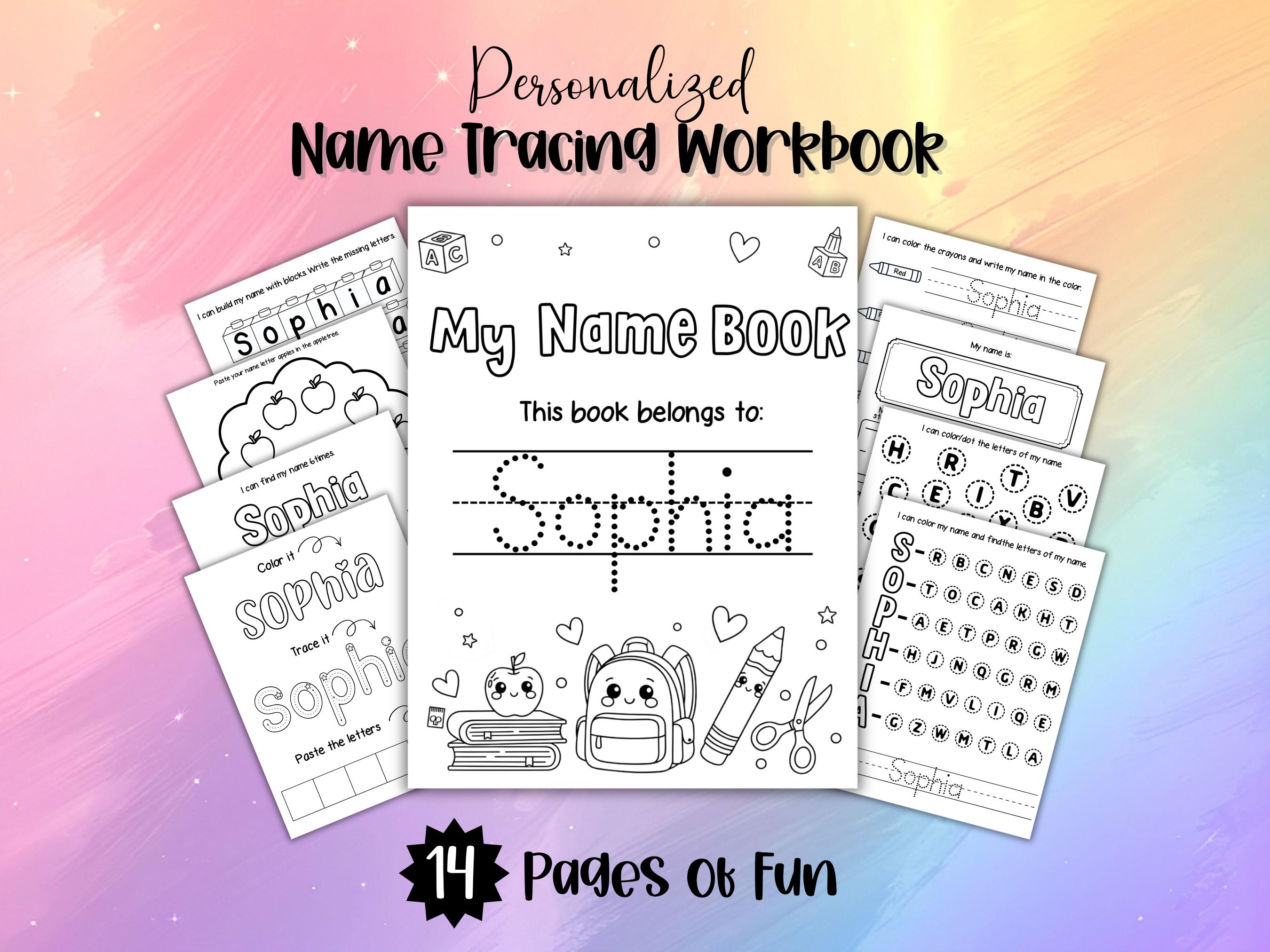 Personalized Name Tracing Worksheet | Handwriting Practice for Kids ...