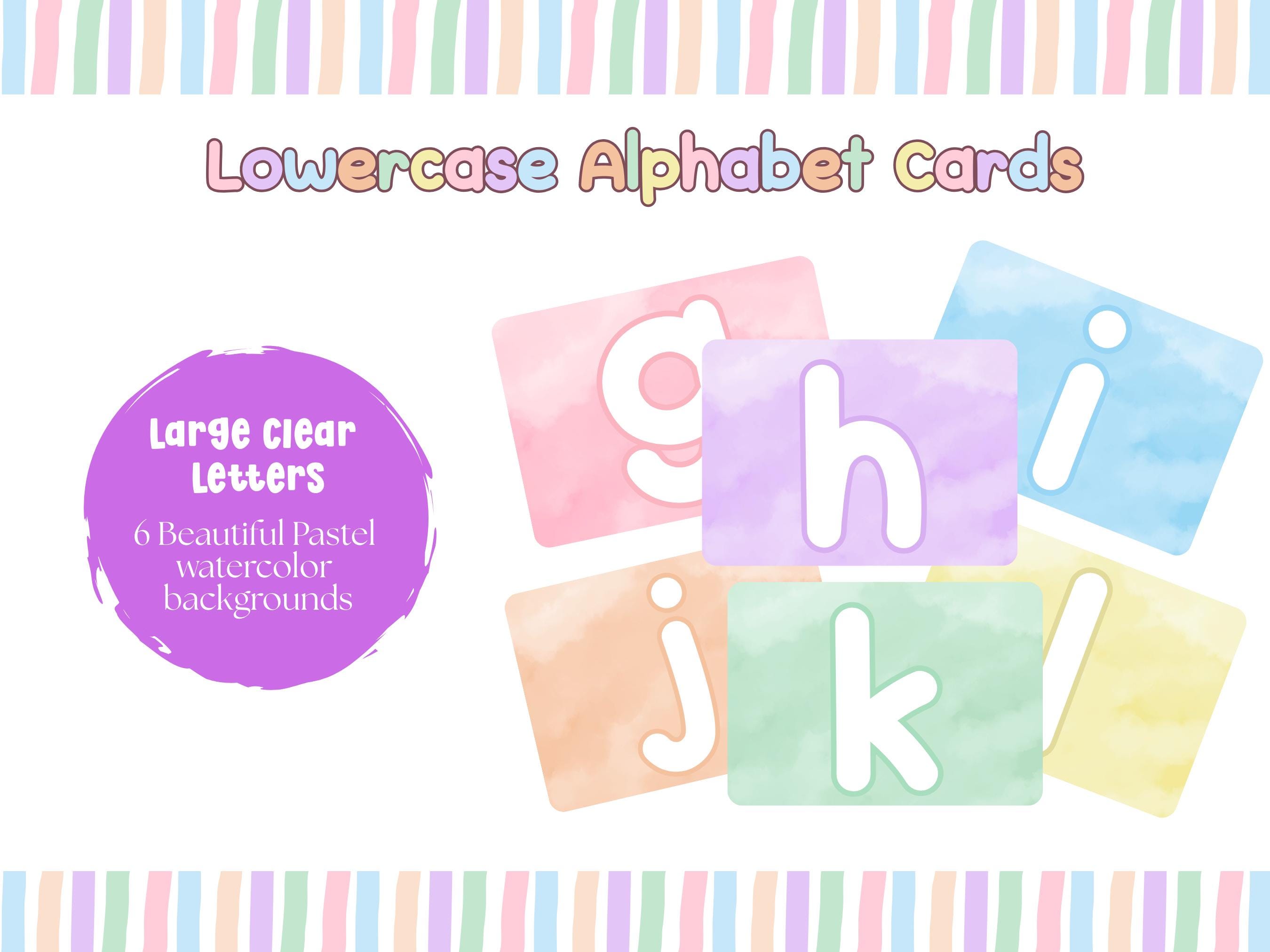Lowercase Alphabet Flash Cards for Toddlers and Preschool | Montessori ...