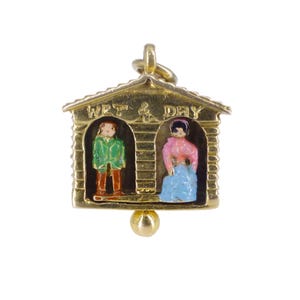 Vintage 9ct Gold Alpine Articulated Figural Charm