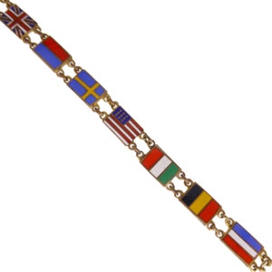 Czech Republic Flag Italian Bracelet Charm By Uberry
