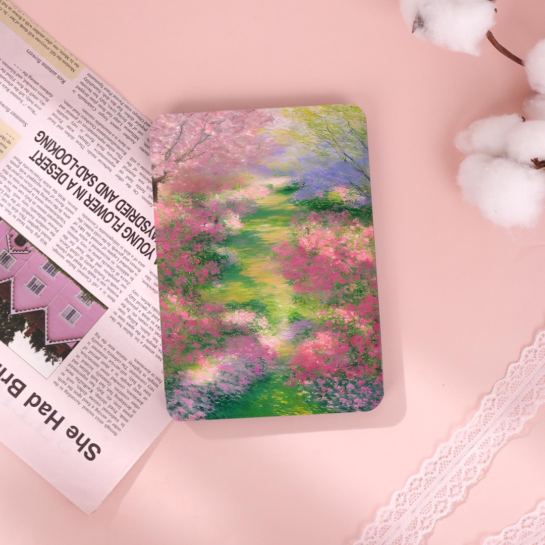 Pink Flowers New E-readers Protect Case With Hand Strap Fits Paperwhite ...