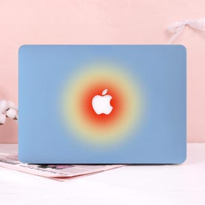 Star Gradient Blue Hard Matte MacBook Case Fits 2026 MacBook Air 13/15,Pro 13/14/15/16,Ret 12/13/15,Neo A18,M4/M5,Custom Laptop Cover