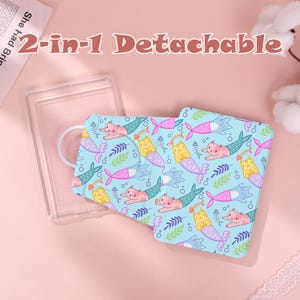 Cat Fish Custom Detachable E-Reader Case with Clear Back:Kindle/Paperwhite 12/11/10th,Colorsoft,PW 5/6/7,MagSafe Case,Gift for Her/Him