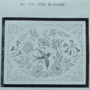 Jane Snead Samplers Vintage Cross Stitch Kit 574 Bird in Flight Sampler image 4