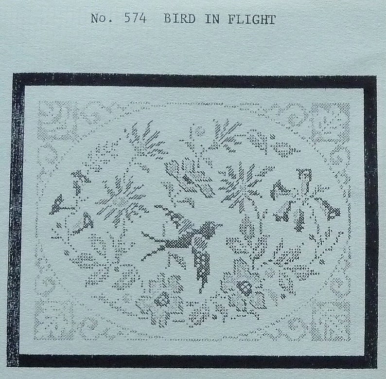 Jane Snead Samplers Vintage Cross Stitch Kit 574 Bird in Flight Sampler image 4