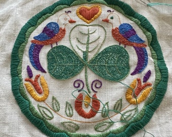 Jane Snead Samplers Vintage Embroidery Kit 395 Irish Hex