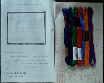 Jane Snead Samplers 436 Ghoulies and Ghosties Vintage Cross Stitch Embroidery Kit