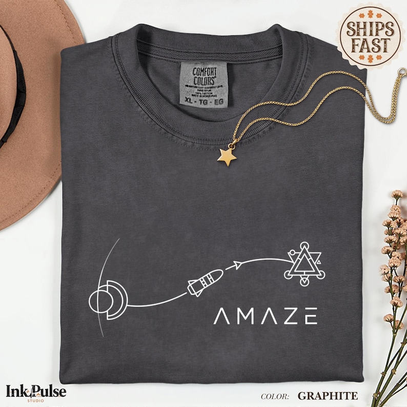 Comfort Colors Project Hail Mary Shirt | Minimalist Space Tee | Sci-Fi Tshirt | Science Teacher Gift image 13