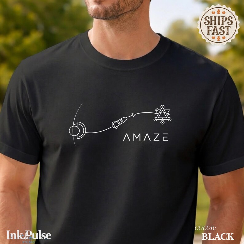 Comfort Colors Project Hail Mary Shirt | Minimalist Space Tee | Sci-Fi Tshirt | Science Teacher Gift image 5