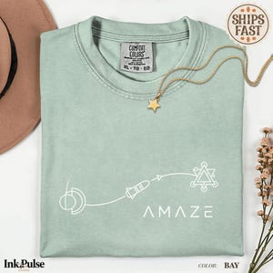 Comfort Colors Project Hail Mary Shirt | Minimalist Space Tee | Sci-Fi Tshirt | Science Teacher Gift image 16
