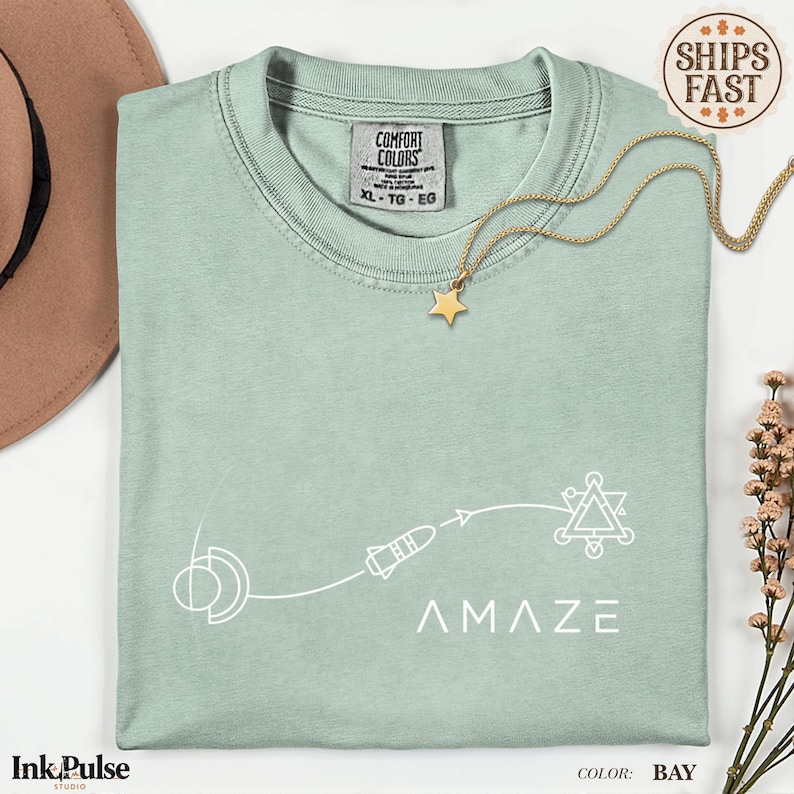 Comfort Colors Project Hail Mary Shirt | Minimalist Space Tee | Sci-Fi Tshirt | Science Teacher Gift image 16