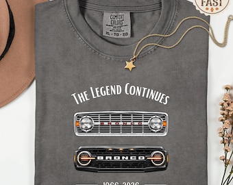 Comfort Colors® Bronco Legend Shirt | Vintage 4x4 Tribute Tee | Retro Bronco Accessories Gift