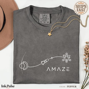Comfort Colors Project Hail Mary Shirt | Minimalistisches Weltraum-T-Shirt | Sci-Fi-T-Shirt | Geschenk für Naturwissenschaftslehrer
