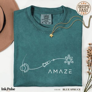 Comfort Colors Project Hail Mary Shirt | Minimalist Space Tee | Sci-Fi Tshirt | Science Teacher Gift image 2