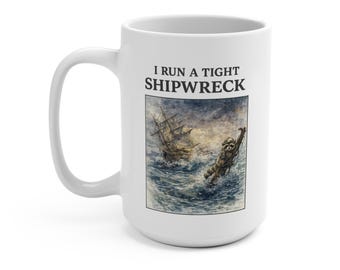 Ich laufe ein enges Schiffswrack Tasse | Lustige Homeschool Tasse | Homeschool Kaffeebecher