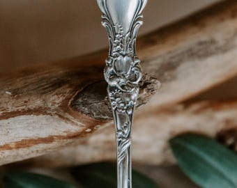 Rose & Scroll Spoon Ring | Custom Size | Made to Order