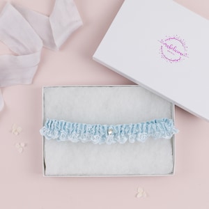 Garter UK - Something Blue Garter -Wedding Garter - Something Blue - Simply &#39;Everly&#39; Wedding Garter - Wedding Garter UK