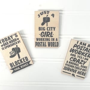 Postal magnet  rural carrier gift USPS items  postal worker gift