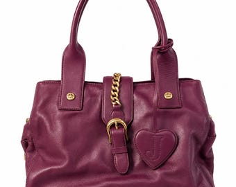 Coach Y2K Soho Signature C Canvas Leather Trim Tote Shoulder Bag