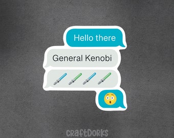 Star Wars Sticker, Obi-Wan Sticker, Obi-Wan Kenobi Sticker, Meme Sticker, Funny Sticker, Cute Meme Sticker, Funny Sticker, Obi Wan Sticker